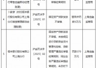 上海金融监管局连开十张罚单：涉及四家金融机构，恒丰银行上海分行被罚370万元